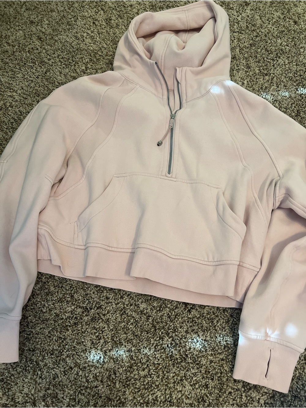 Lululemon Pink Half-Zip Hoodie
